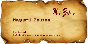 Magyari Zsuzsa névjegykártya